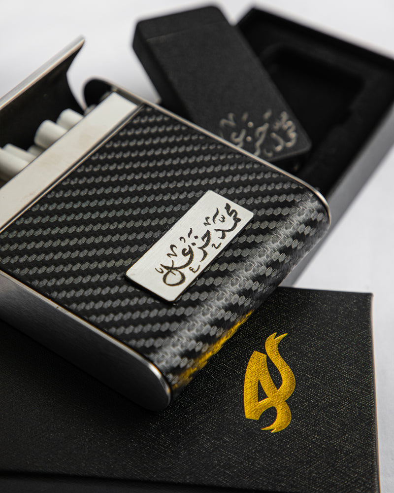 Cigarette box-carbon Fiber black