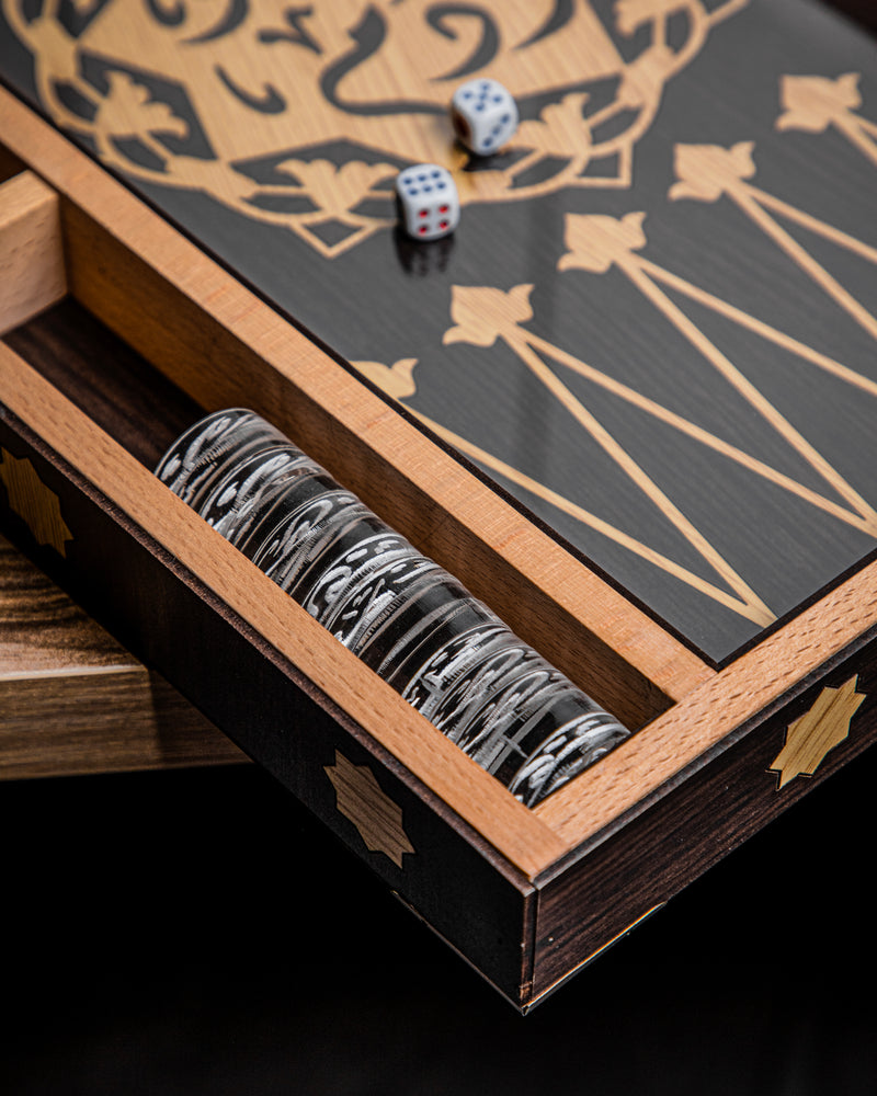 Backgammon Board - Dark Shades of Brown