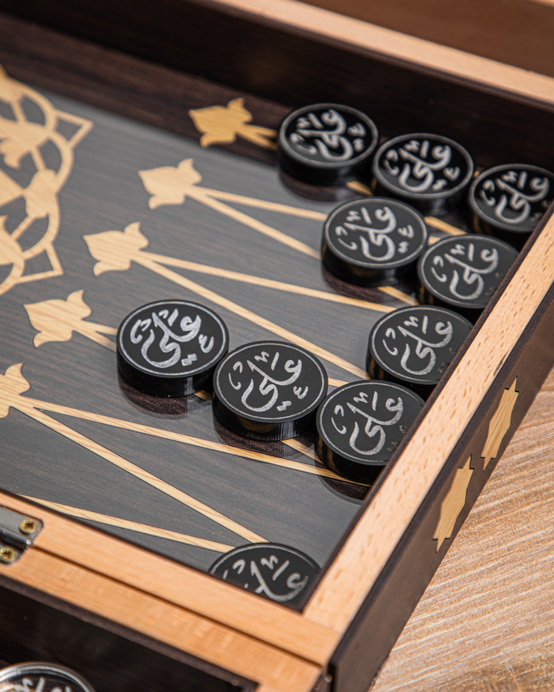 Backgammon Board - Dark Shades of Brown