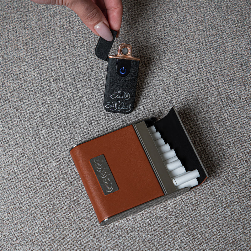 cigarette box-brown