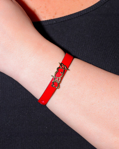 Leather Bracelet - Italian Silver