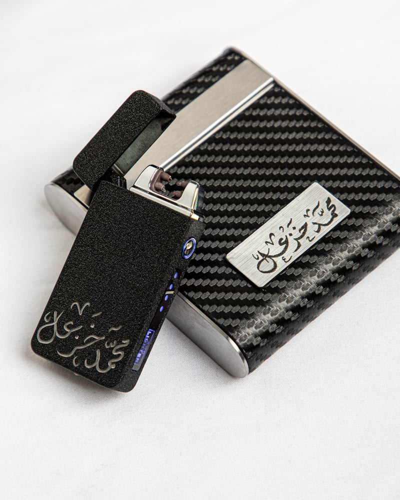 Cigarette box-carbon Fiber black