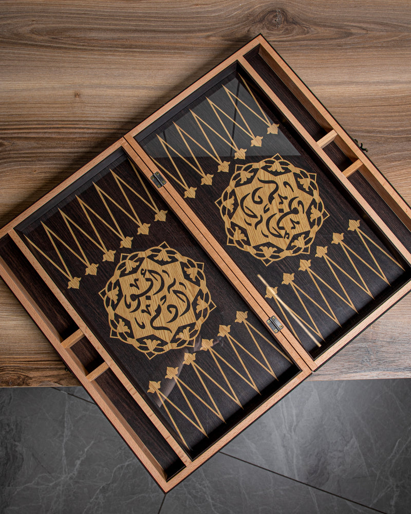 Backgammon Board - Dark Shades of Brown