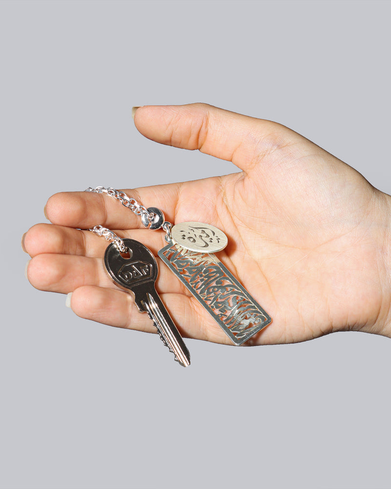 Keychain - Italian silver