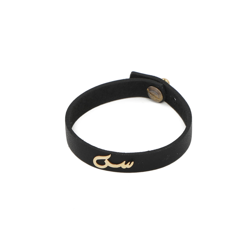 Leather Bracelet - Italian Silver