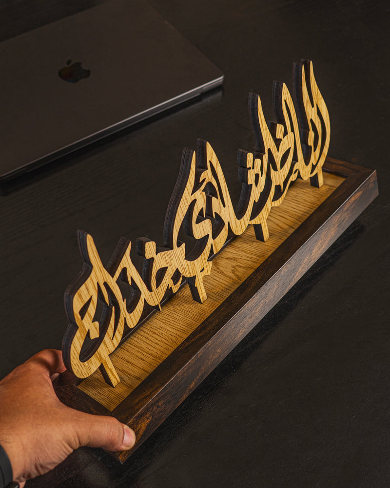 Name Tags - Wood Light Brown